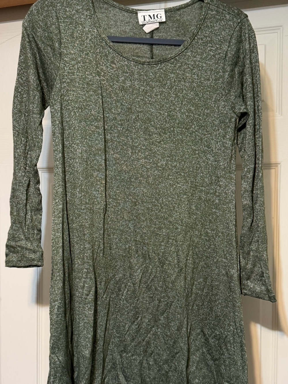 Women's Grey Long Sleeve Dress
